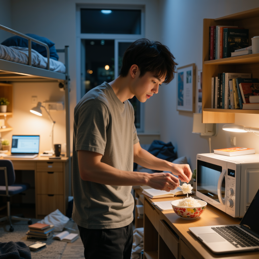 短片作品剧照特写，年轻演员细腻表演，室内温馨场景布置，柔和暖色调灯光渲染，营造温暖家庭氛围的情感瞬间